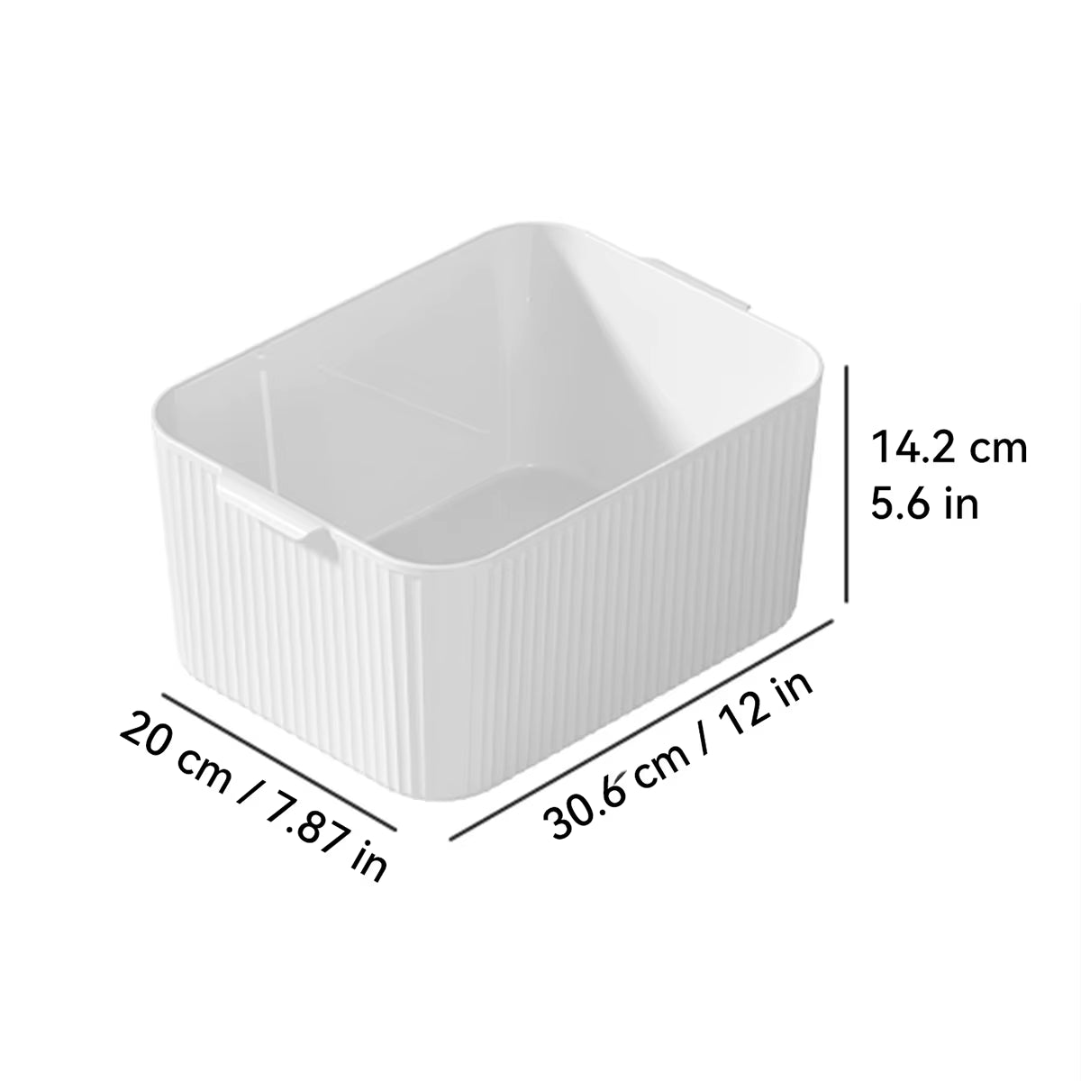 Multifunctional Plastic Storage Box with Handle Desktop Organizer for Food Bathroom Kitchen Cabinet Storage Organizer