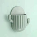 Toothbrush Holder Wall Self-Adhesive Seamless Cactus Storage Rack Box Organizer Bathroom Shelf Shower Accessories