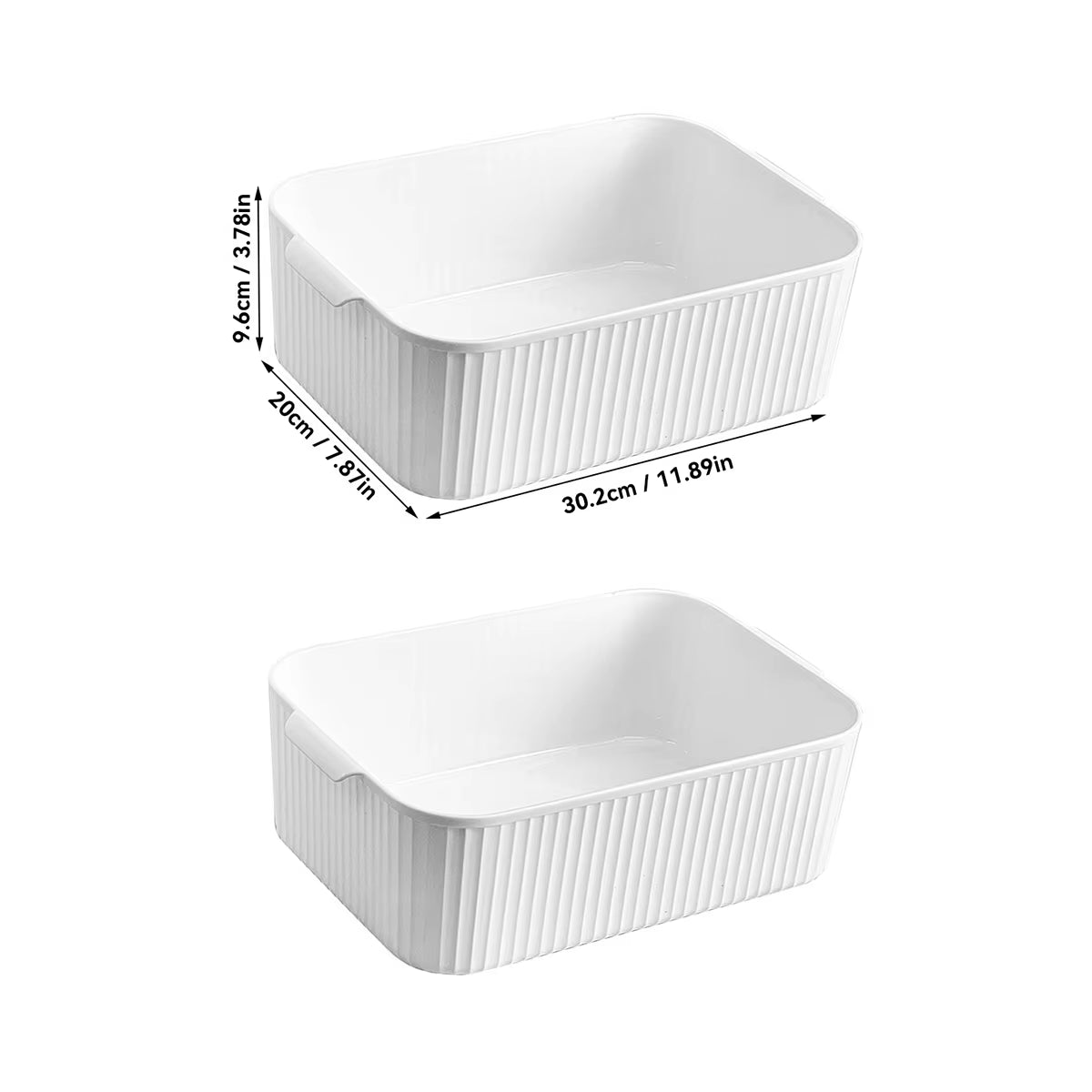 Multifunctional Plastic Storage Box with Handle Desktop Organizer for Food Bathroom Kitchen Cabinet Storage Organizer