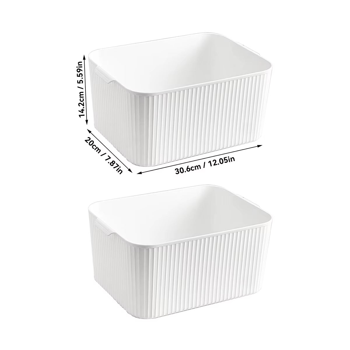 Multifunctional Plastic Storage Box with Handle Desktop Organizer for Food Bathroom Kitchen Cabinet Storage Organizer