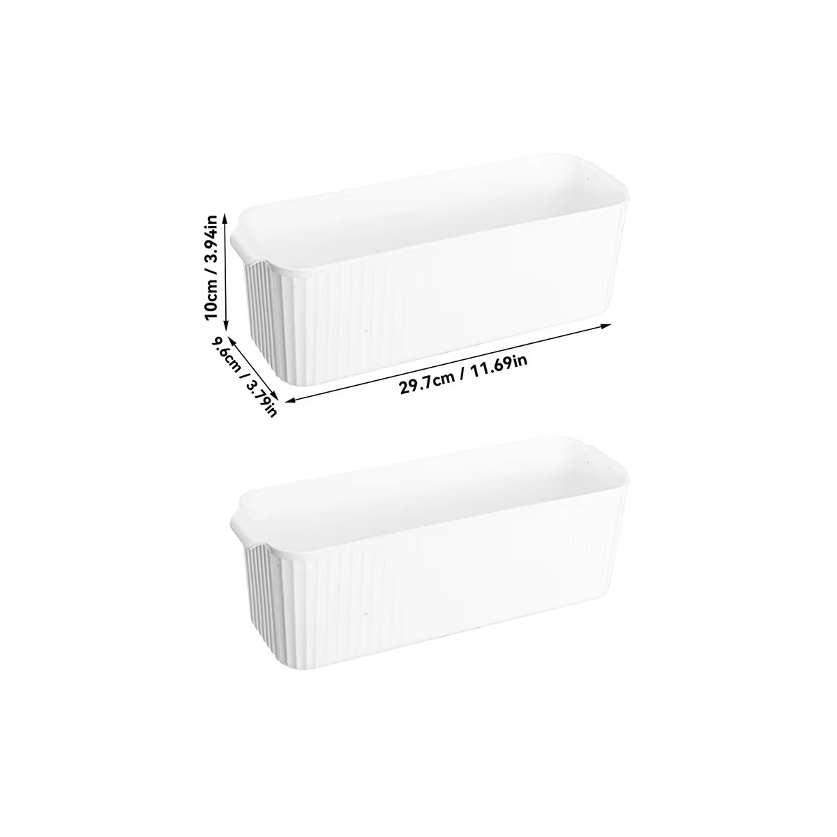 Multifunctional Plastic Storage Box with Handle Desktop Organizer for Food Bathroom Kitchen Cabinet Storage Organizer